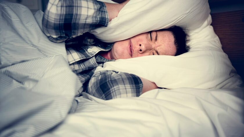 A woman with problem sleeping