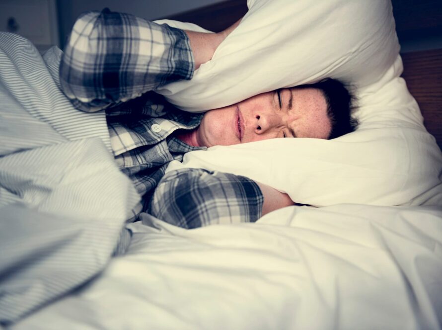 A woman with problem sleeping